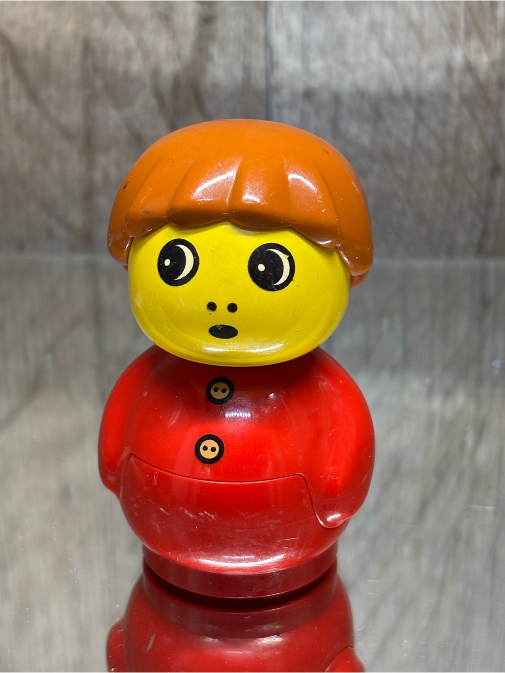 LEGO DUPLO PRIMO Boy Figure Red Pajamas Vintage Retired Cake Topper Replacement